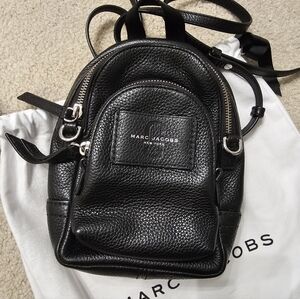 Marc Jacobs Black Leather Backpack